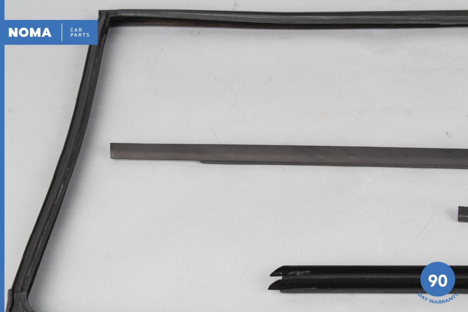 00-06 BMW X5 E53 Rear Left Driver Side Door Window Rubber Seal Set of 3 OEM