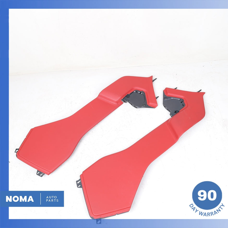 13-17 Range Rover L405 Left & Right Center Console Cover Panel Trim Set Red OEM