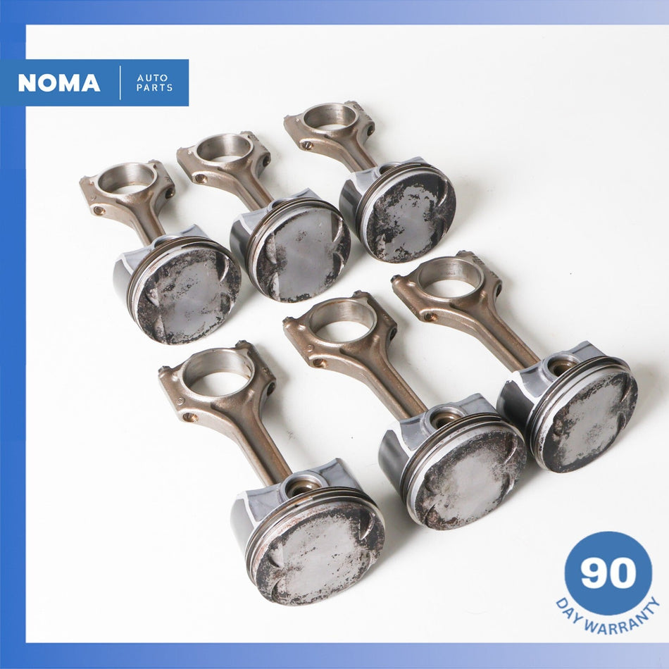 01-06 BMW E85 Z4 525i M54 2.5 Engine Motor Piston Connecting Rod Set of 6 OEM