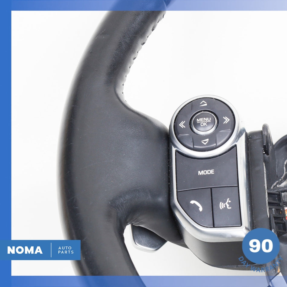 13-22 Land Rover Range Rover L405 Leather Steering Wheel Black w/ Switches OEM