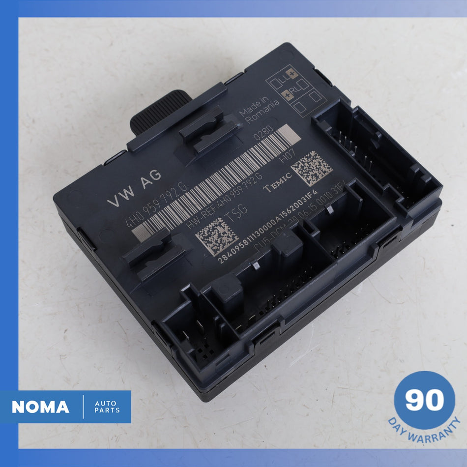2016 Audi D4 A8L A8 Front Right Door Control Module Unit 4H0959792G OEM