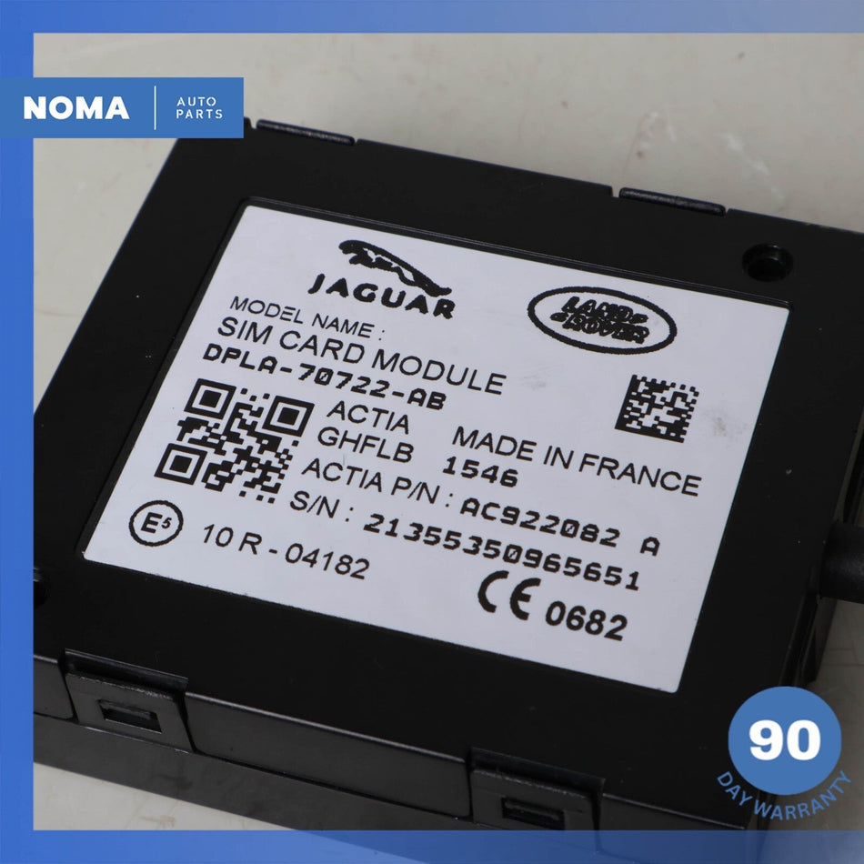 2016 Jaguar X260 XF Sim-Card Electronic Control Module Unit DPLA70722AB OEM
