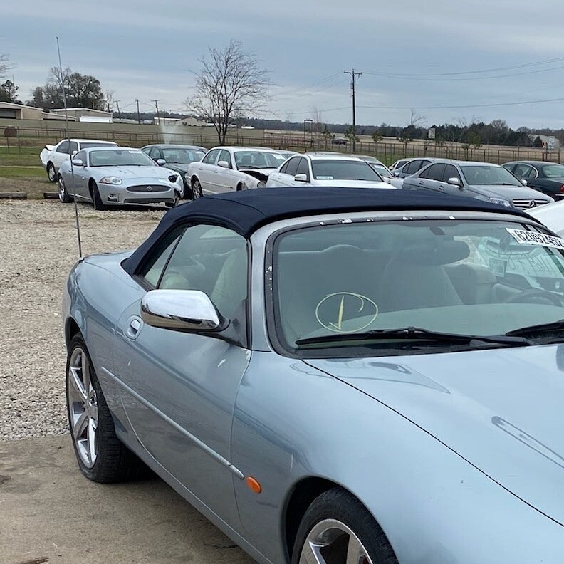 97-06 Jaguar X100 XK8 XKR Convertible Soft Top Roof Assembly w/ Glass Blue OEM