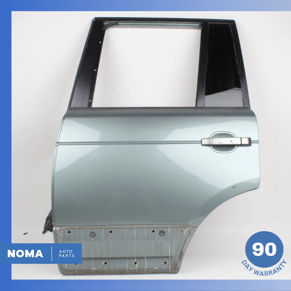 03-12 Range Rover L322 Rear Left Driver Side Door Shell w/ Harness Giverny Green