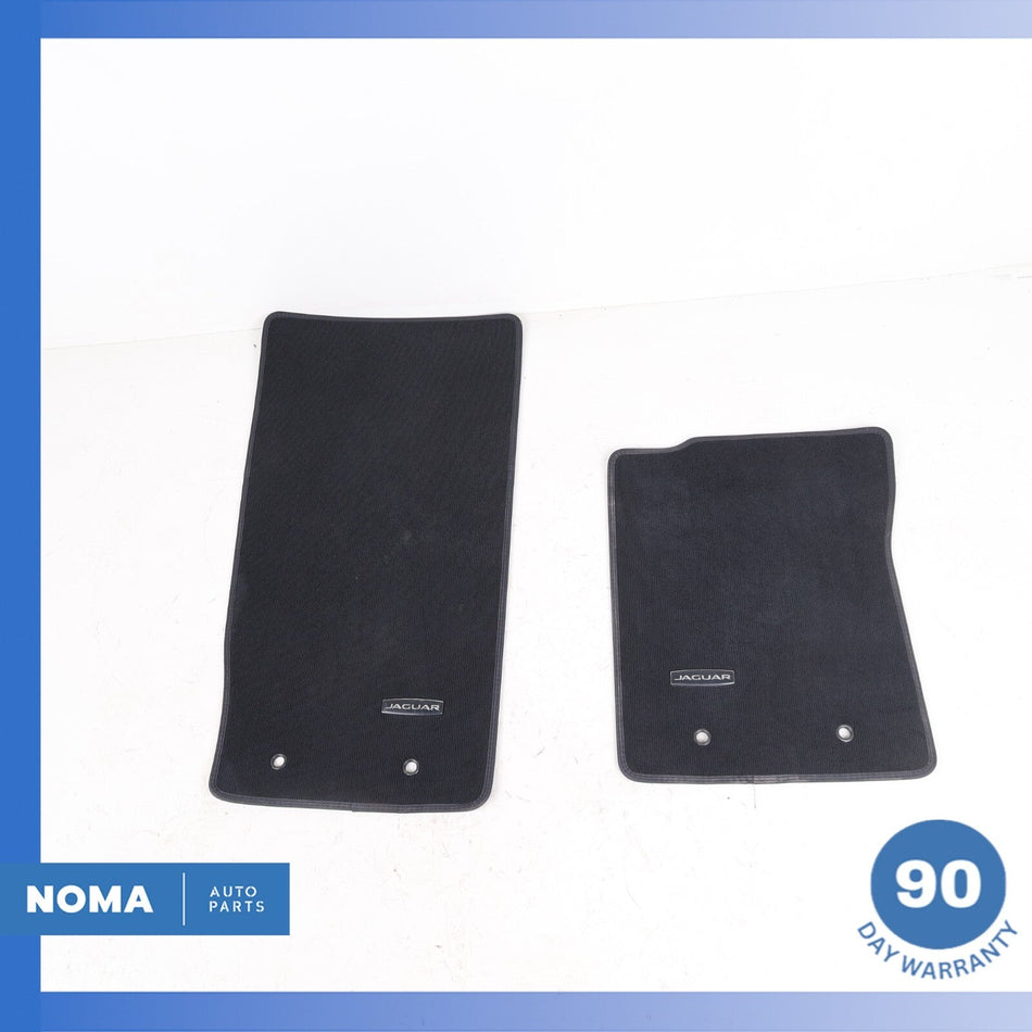 14-24 Jaguar X152 F-Type Front Left & Right Floor Carpet Mat Set of 2 Black OEM