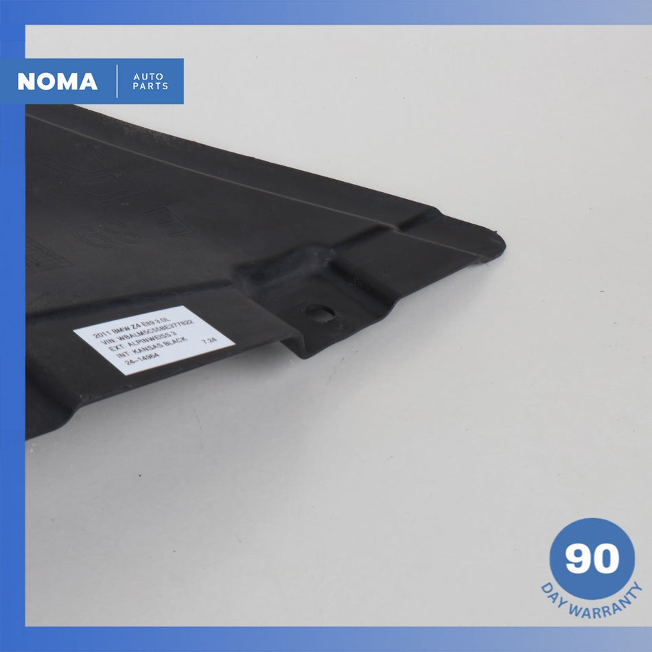 09-16 BMW E89 Z4 Front Right Passenger Side Under Body Splash Shield Guard OEM