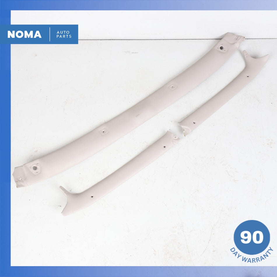 86-96 Jaguar XJS Series 3 Convertible Top Roof Headliner A-Pillar Trim Set OEM