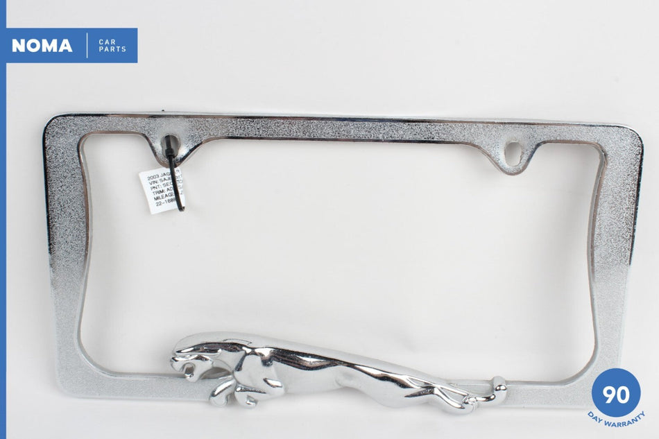 00-02 Jaguar S-Type X200 Front Bumper License Plate Panel Bezel w/ Leaper OEM