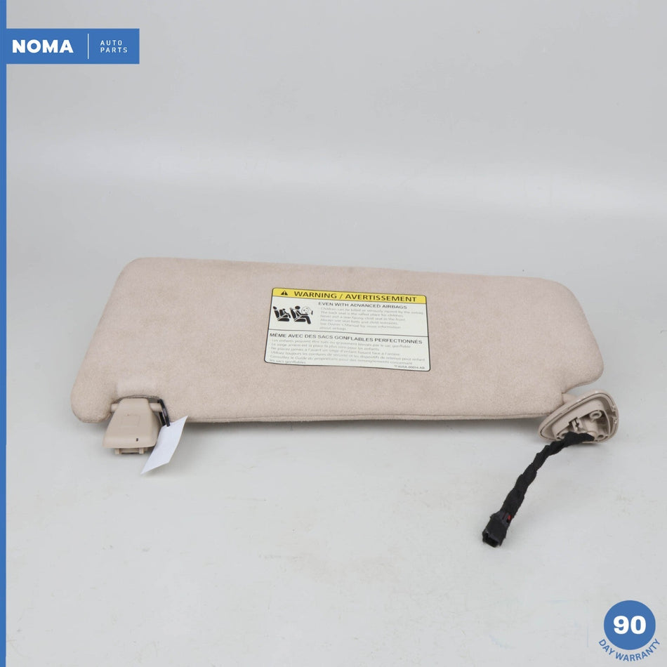 09-15 Jaguar X250 XF XFR Right Passenger Side Sun Visor Shade Suede Beige OEM