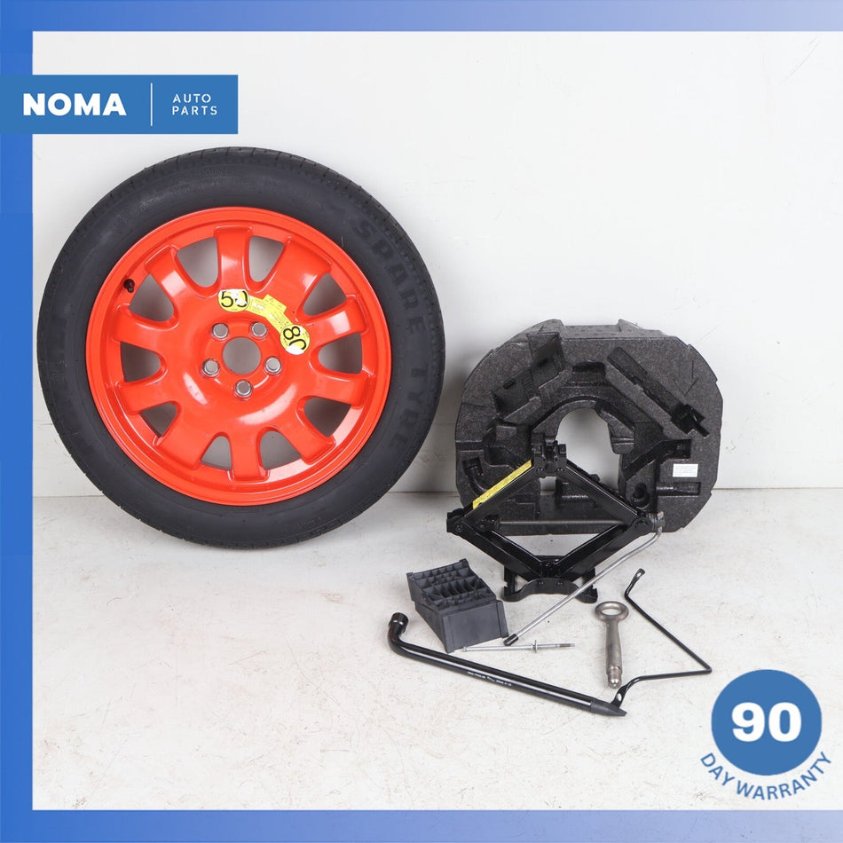 09-15 Jaguar X250 XF XFR Emergency Spare Tire Wheel Donut Rim w/ Tool Kit OEM