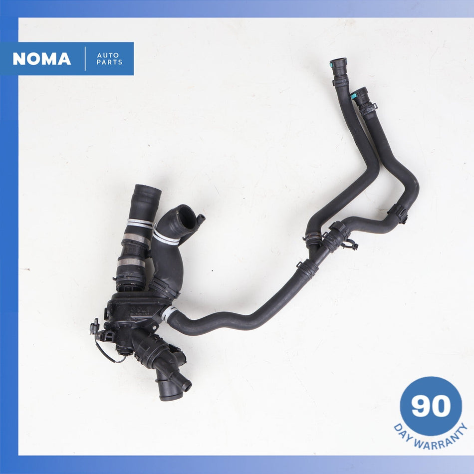 2017 Jaguar X152 F-Type Engine Thermostat Housing w/ Hoses FX238A587AG OEM