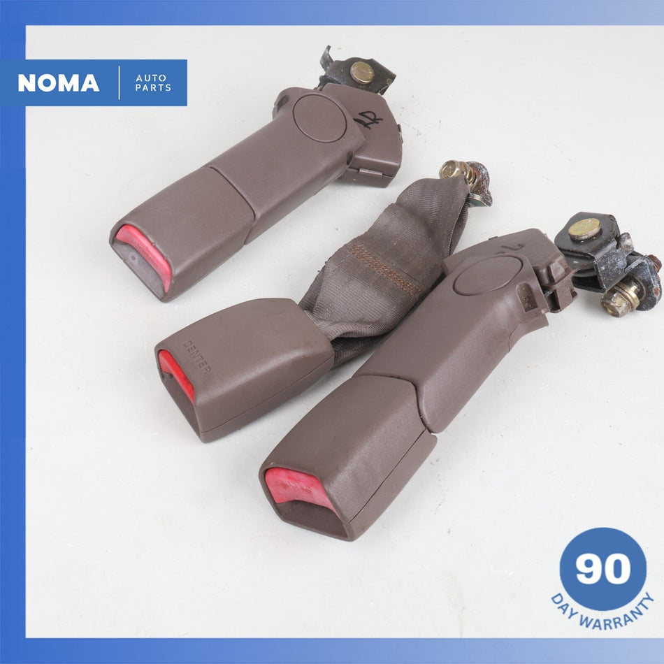 90-94 Lexus UCF10 LS400 Rear Seat Belt Buckle Set of 3 Brown OEM