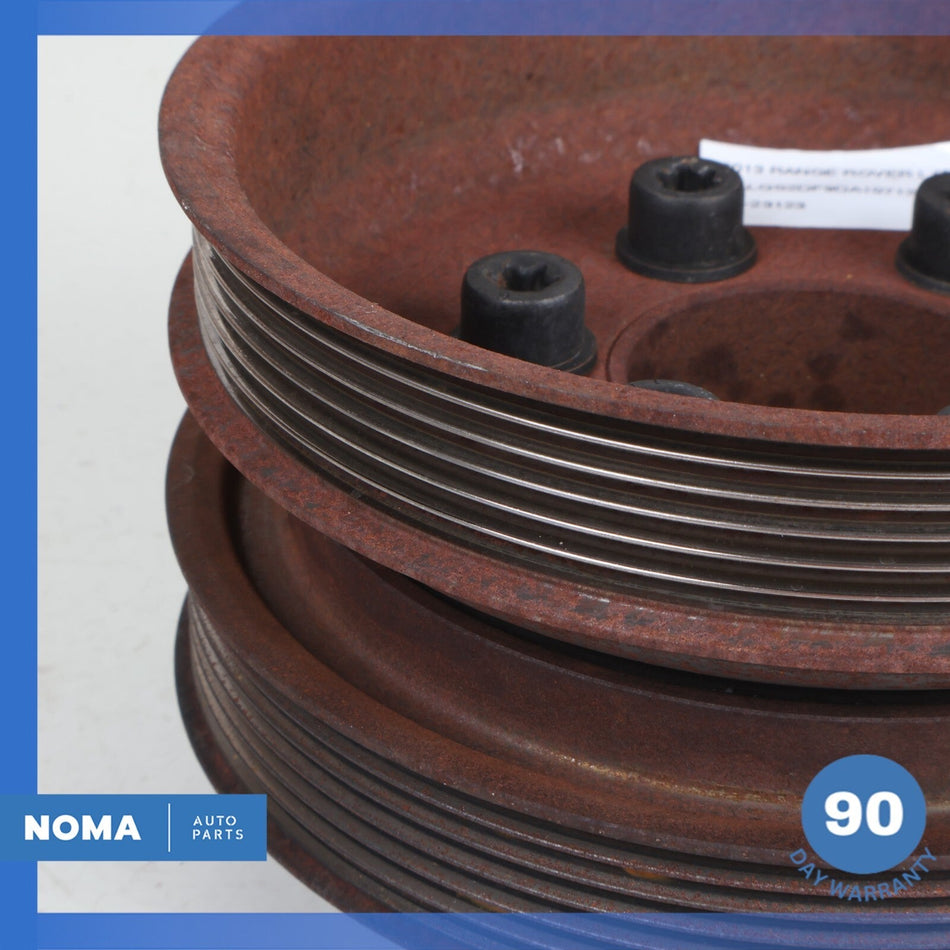 10-13 Land Rover Range Rover L405 Engine Crankshaft Balancer Pulley LR012000 OEM