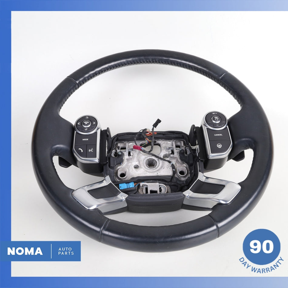 13-22 Land Rover Range Rover L405 Leather Steering Wheel Black w/ Switches OEM
