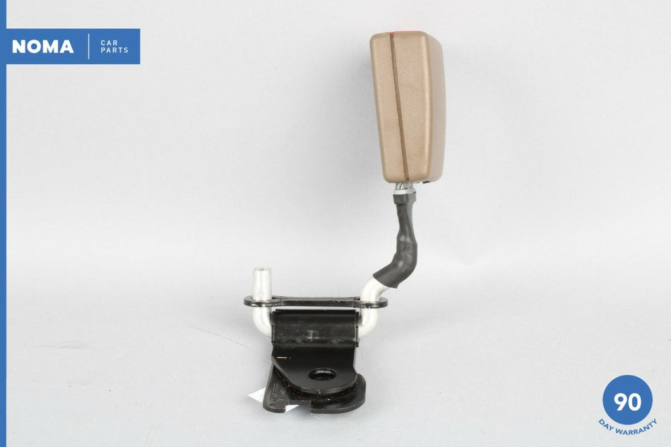 06-09 Jaguar XJ8 XJR X358 Rear Left Driver Seat Belt Buckle AMB Mocha OEM