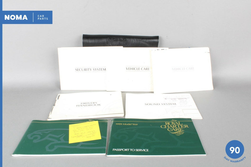 1999 Jaguar XJ8 VDP LWB Driver's Handbook Service Passport w/ Leather Folder OEM