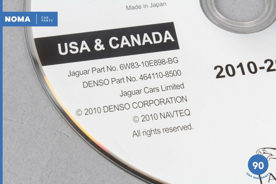 10-11 Jaguar XF XFR X250 Navigation System Disc DVD USA Canada 6W8310E898BG OEM