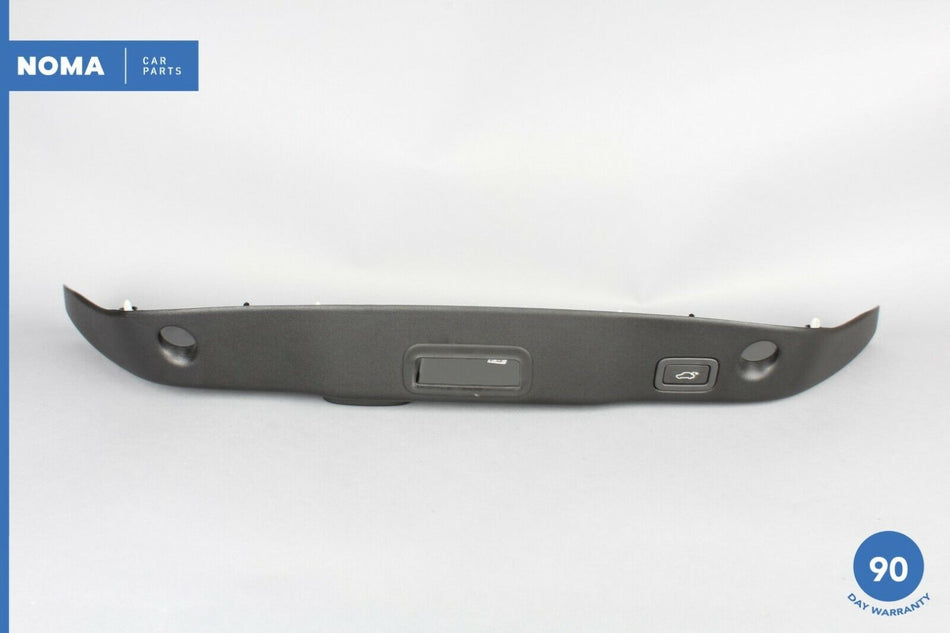 10-18 Jaguar XJ X351 Rear Trunk Lid Panel Trim w/ Open Close Button Switch OEM