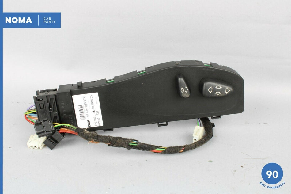 00-06 BMW X5 E53 Front Right Passenger Side Seat Adjustment Switch Schwartz OEM