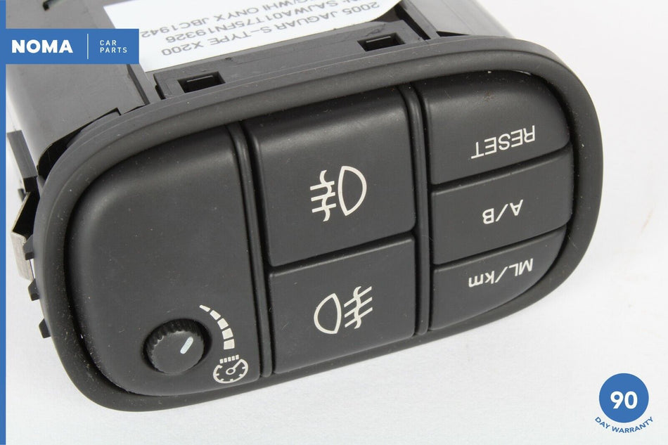 03-08 Jaguar X204 S-Type Dashboard Fog Light Dimmer Trip Reset Switch OEM