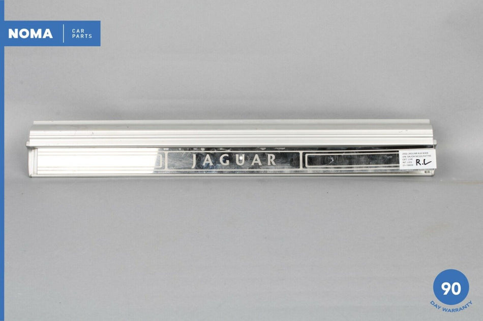 98-03 Jaguar XJ8 XJR X308 Rear Left Right Side Door Scuff Panel Trim Chrome OEM