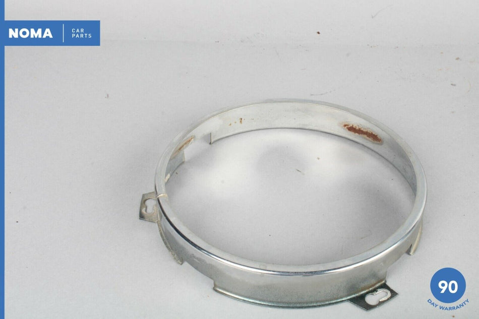 84-87 Jaguar XJ6 Series 3 Headlight Beam Lens Ring Retainer Chrome Set OEM