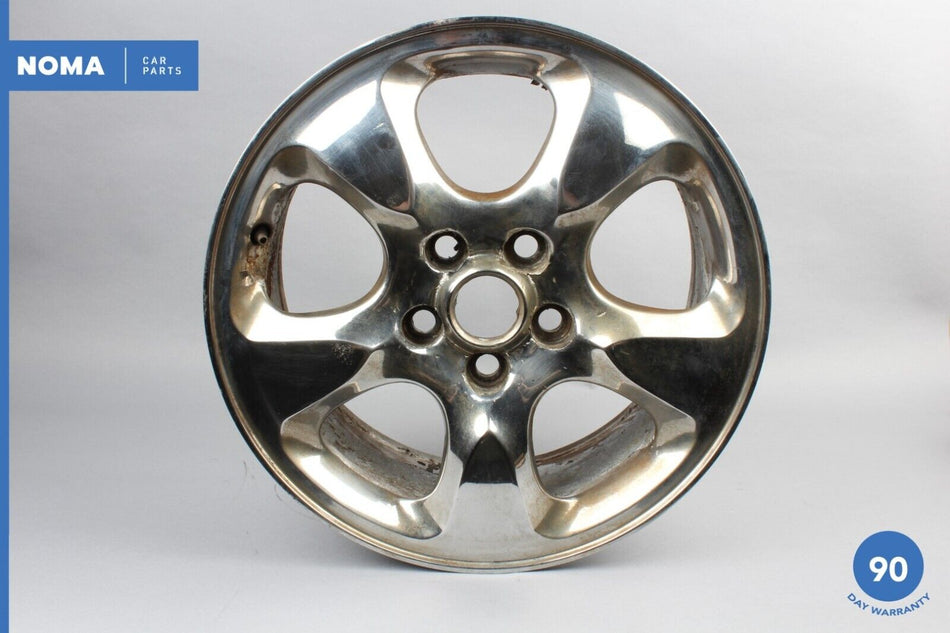 00-02 Jaguar S-Type X200 7.5Jx16 16" 5 Spoke Chrome Alloy Road Wheel Rim OEM