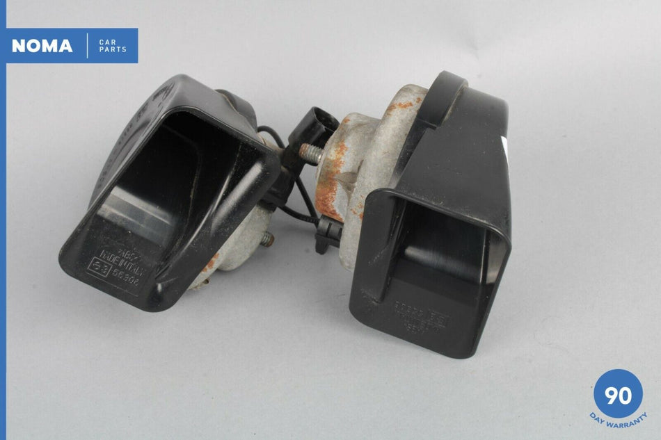 02-08 Jaguar X-Type X400 Right & Left High & Low Tone Signal Horn Set of 2 OEM