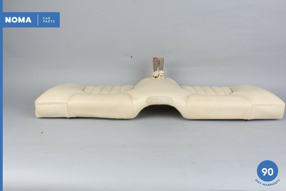 97-03 Jaguar XK8 XKR X100 Rear Seat Lower Bottom Cushion Ambla Leather Cream OEM