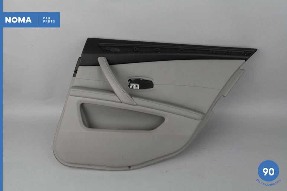 08-10 BMW 535xi E60 E61 Rear Right Passenger Side Interior Door Panel Gray OEM