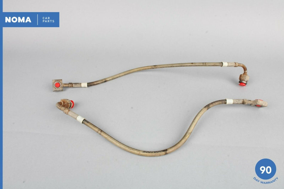 03-05 Jaguar S-Type X202 Front Left and Right Hydraulic Brake Hose Set of 2 OEM