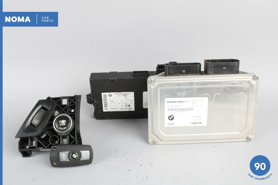 2007 BMW X5 E70 4.8L ECU ECM CAS3 Control Module w/ Ignition & Key Fob OEM