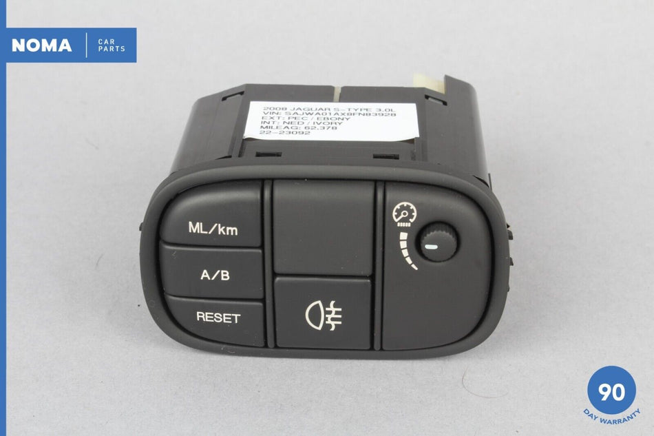 03-08 Jaguar S-Type X206 Dash Dashboard Fog Light Dimmer Trip Reset Switch OEM