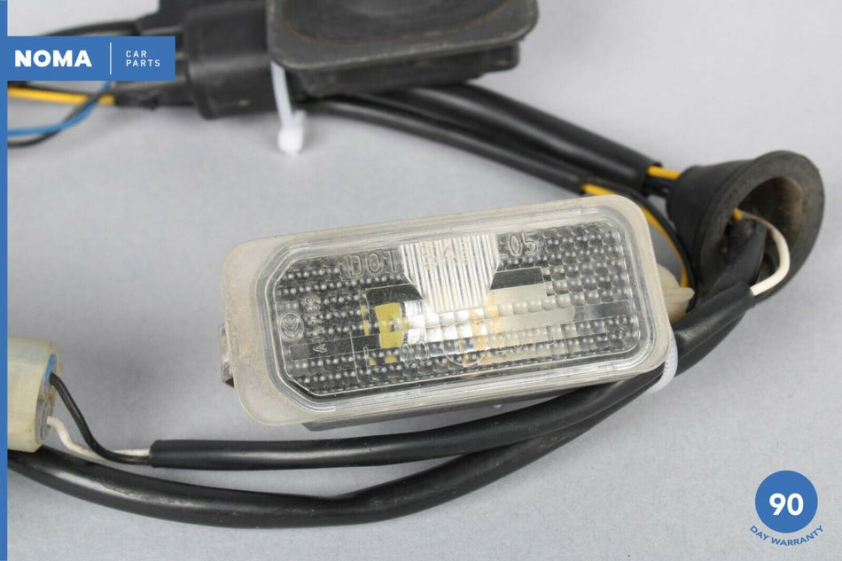 12-15 Jaguar XF X250 Rear Trunk License Plate Light Lamp Set of 2 w/ Button OEM