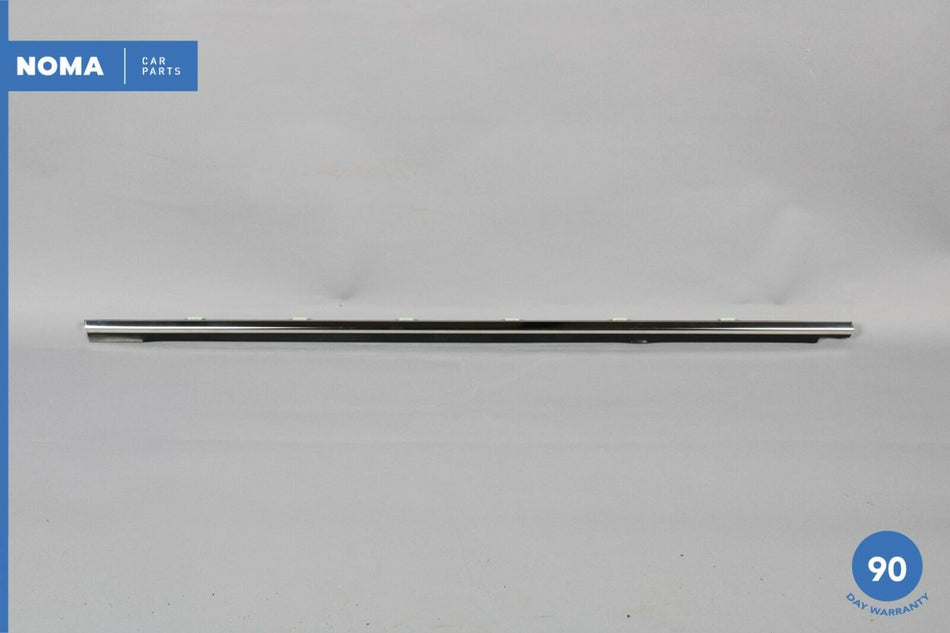 09-12 Hyundai Genesis Rear Right Door Window Weatherstrip Molding Chrome OEM