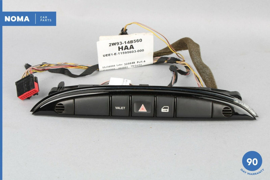 04-05 Jaguar XJ8 XJR Vanden Plas X350 Dashboard Dash Hazard Light Switch OEM