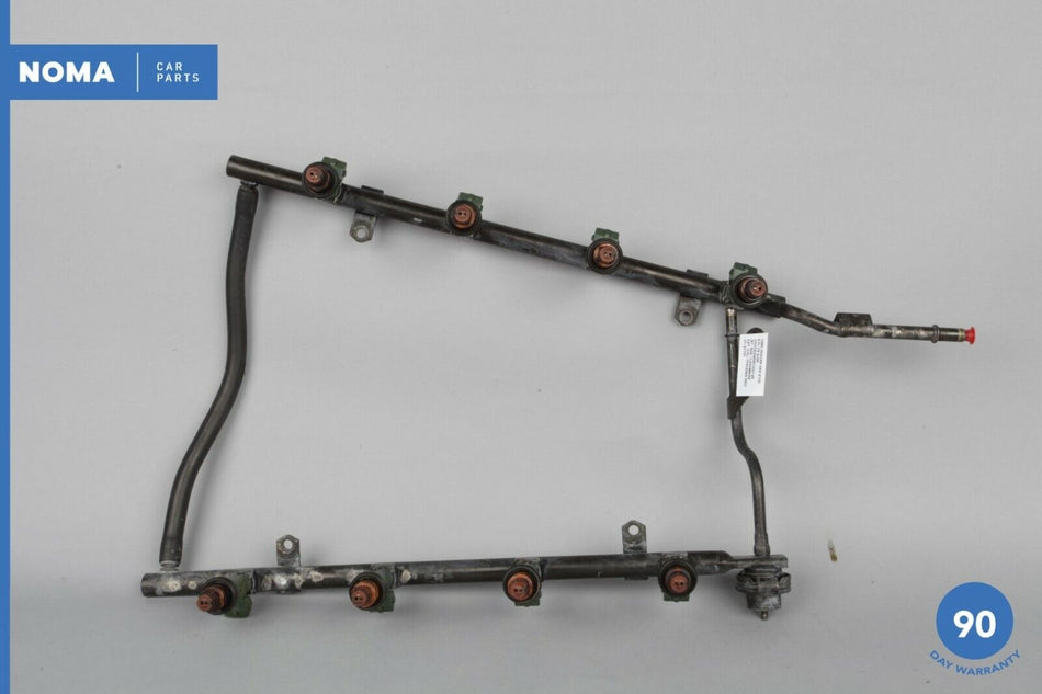 99-02 Jaguar XK8 X100 4.0L V8 AJ27 Gas Fuel Rail Line Assembly w/ Injectors OEM