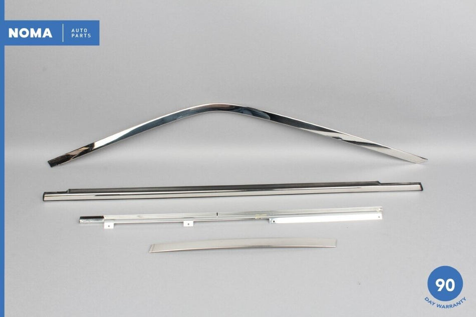 98-03 Jaguar XJ8 XJR X308 SWB Rear Left Window Exterior Chrome Molding Set OEM