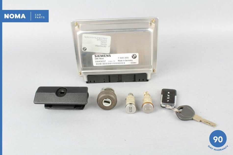 00-02 BMW Z3 E36 Door / Glove Box / Trunk Lock & Key Set w/ ECM ECM Module OEM