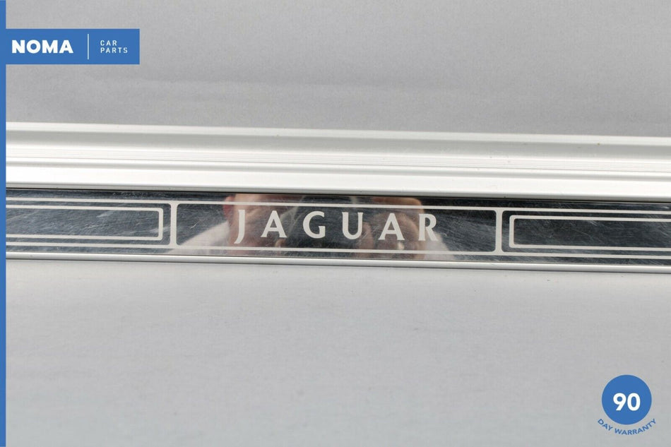 98-03 Jaguar XJ8 XJR X308 Rear Left Right Side Door Scuff Panel Trim Chrome OEM