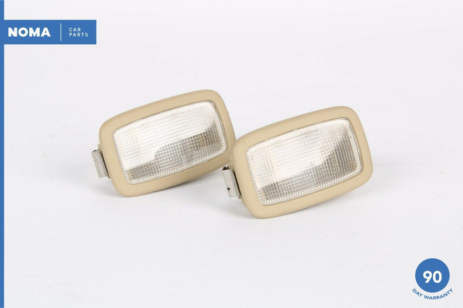 09-14 Hyundai Genesis Front Left Right Vanity Light Lamp Set of 2 Cashmere OEM