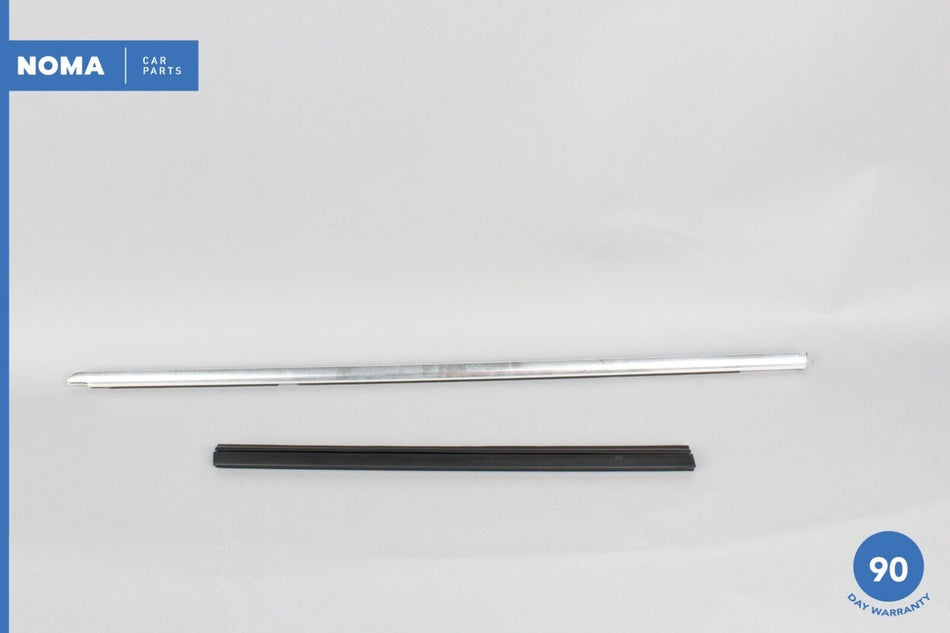 03-08 Jaguar S-Type X206 Rear Left Door Exterior Window Molding Seal Chrome OEM