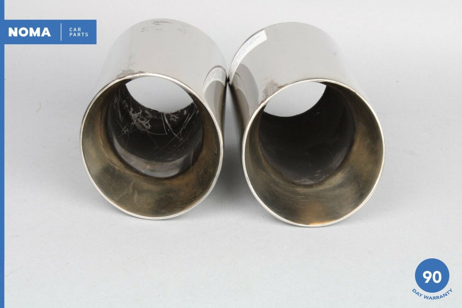 06-13 BMW 335i E92 E93 Rear Left & Right Side Exhaust Tip Set of 2 7553642 OEM