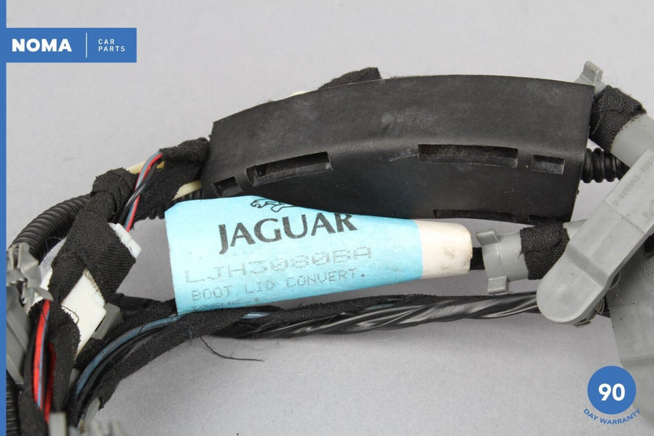 05-06 Jaguar XK8 X100 Convertible Rear Trunk Lid Plate Wire Wiring Harness OEM