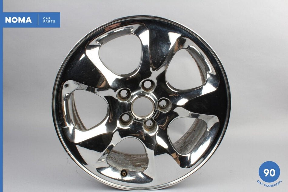 00-02 Jaguar S-Type X200 7.5Jx16 16" 5 Spoke Chrome Alloy Road Wheel Rim OEM