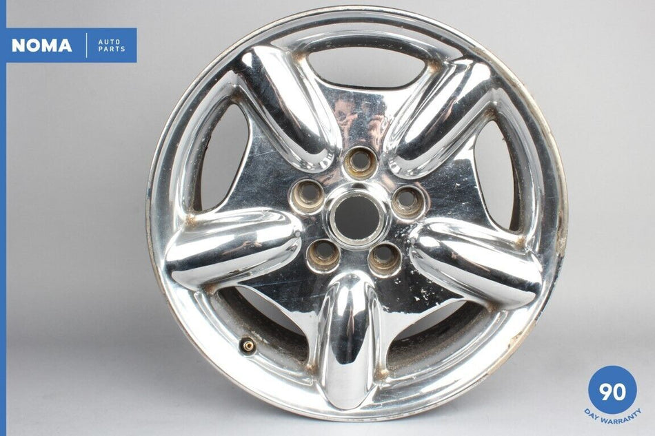 97-02 Jaguar XK8 X100 8Jx17 R17 5 Spoke Alloy Wheel Rim Chrome MJA6116BB OEM