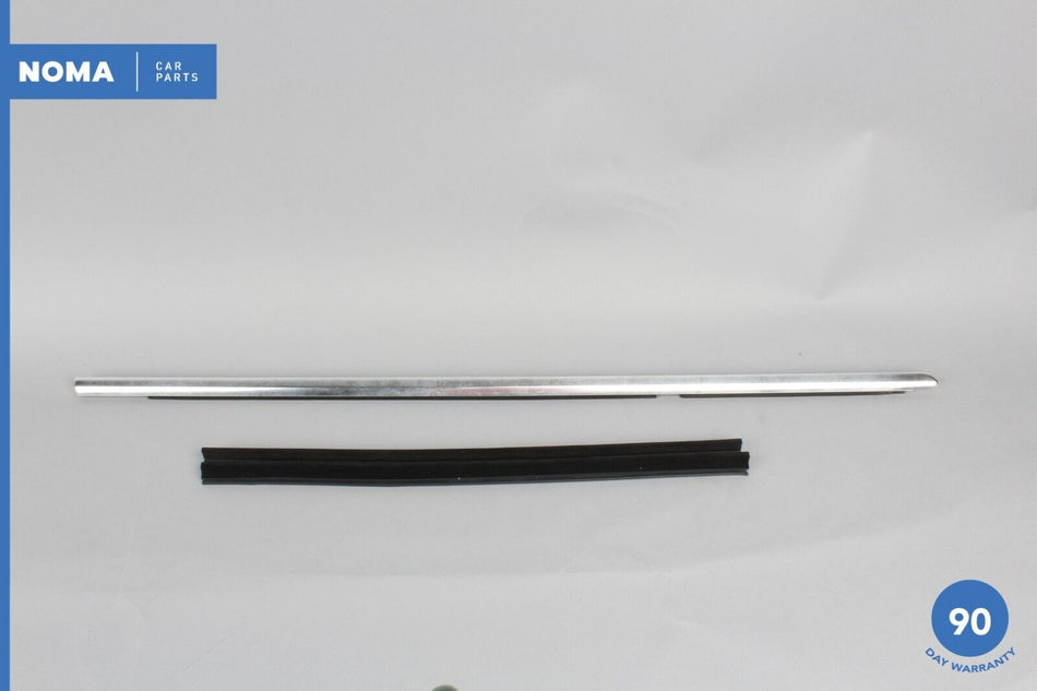 03-08 Jaguar S-Type X204 Rear Right Door Exterior Window Molding Seal Chrome OEM