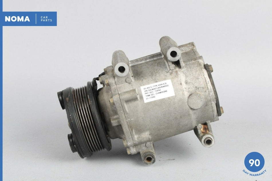 03-08 Jaguar S-Type X204 HVAC A/C Air Conditioning Compressor 2R8H19D629BC OEM