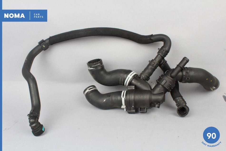 10-13 Jaguar XJL X351 5.0L Engine Motor Coolant Thermostat w/ Hose AJ812887 OEM