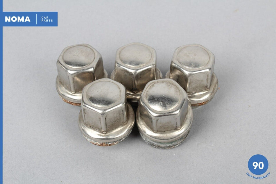 00-06 Jaguar XKR XK8 X100 Wheel Rim Bolt Lug Nut Chrome Set of 5 OEM